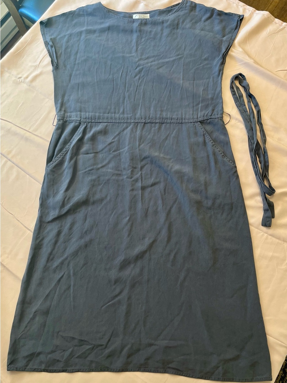 Vintage Petite Sophisticate 100% Silk Dress sandwashed shift dress